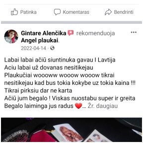 Atsiliepimai (realūs iš Facebook)