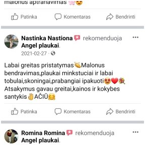 Atsiliepimai (realūs iš Facebook)