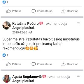 Atsiliepimai (realūs iš Facebook)