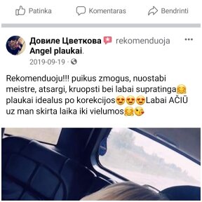 Atsiliepimai (realūs iš Facebook)