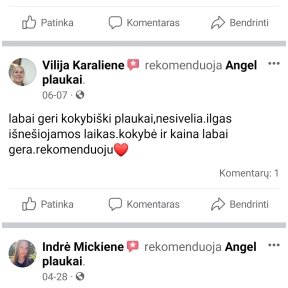 Atsiliepimai (realūs iš Facebook)