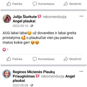 Atsiliepimai (realūs iš Facebook)